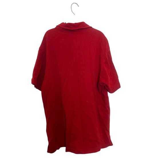 vintage Tommy Jeans Red Polo Shirt XL 100% Cotton Casual Short Sleeve Embroidere - Picture 2 of 4